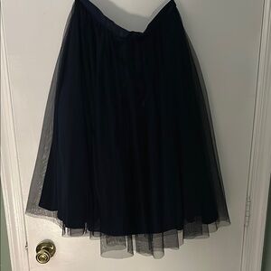 Elegant Navy Tulle Skirt